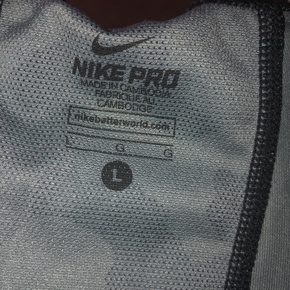 Men’s Nike pro gray Camo leggings training pants sports pants size large workout - Picture 9 of 9